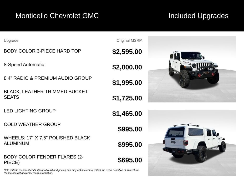 2021 Jeep Gladiator Rubicon 4X4