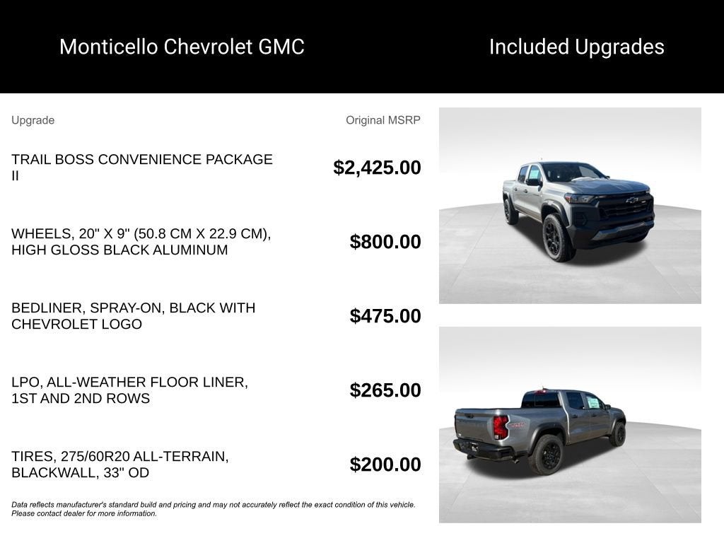 2026 Chevrolet Colorado Trail Boss