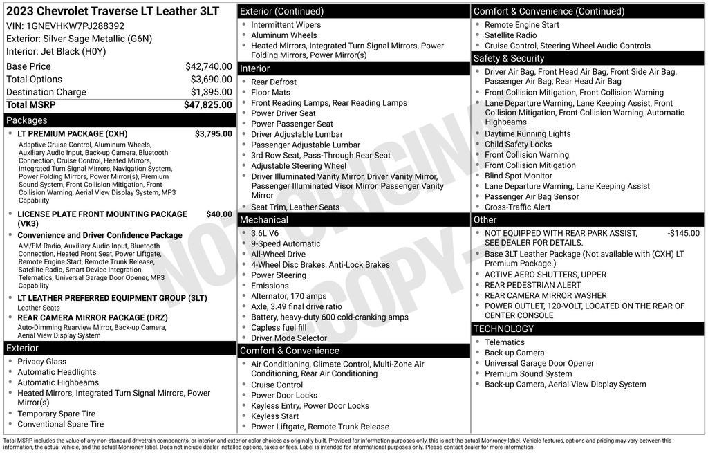 2023 Chevrolet Traverse LT Leather
