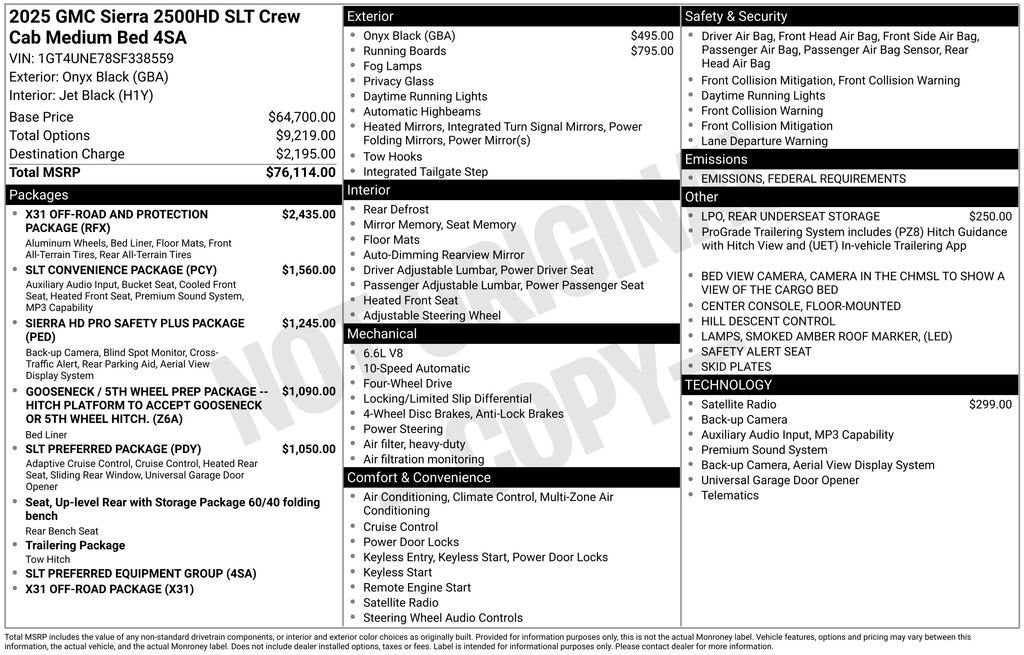 2025 GMC Sierra 2500 HD SLT