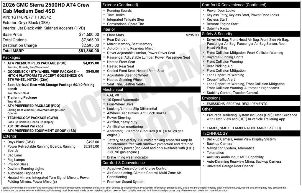 2026 GMC Sierra 2500 HD AT4