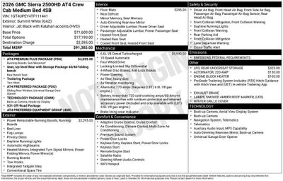 2026 GMC Sierra 2500 HD AT4