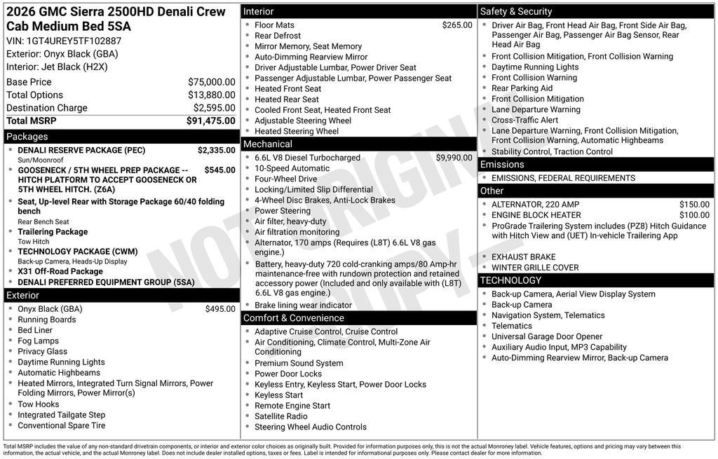 2026 GMC Sierra 2500 HD Denali