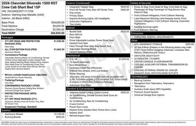 2026 Chevrolet Silverado 1500 RST