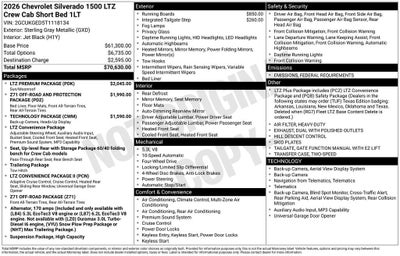 2026 Chevrolet Silverado 1500 LTZ