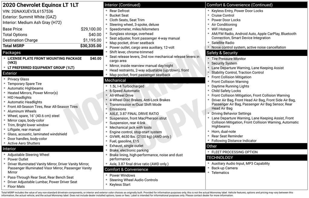 2020 Chevrolet Equinox LT