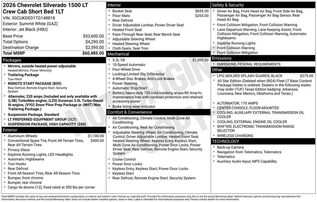 2026 Chevrolet Silverado 1500 LT