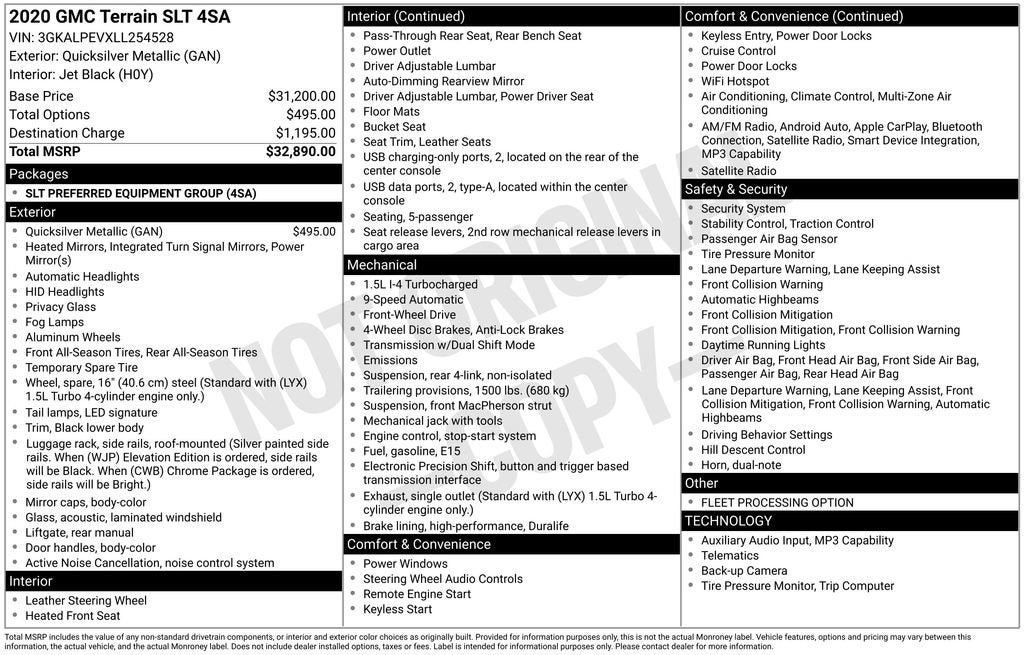 2020 GMC Terrain SLT