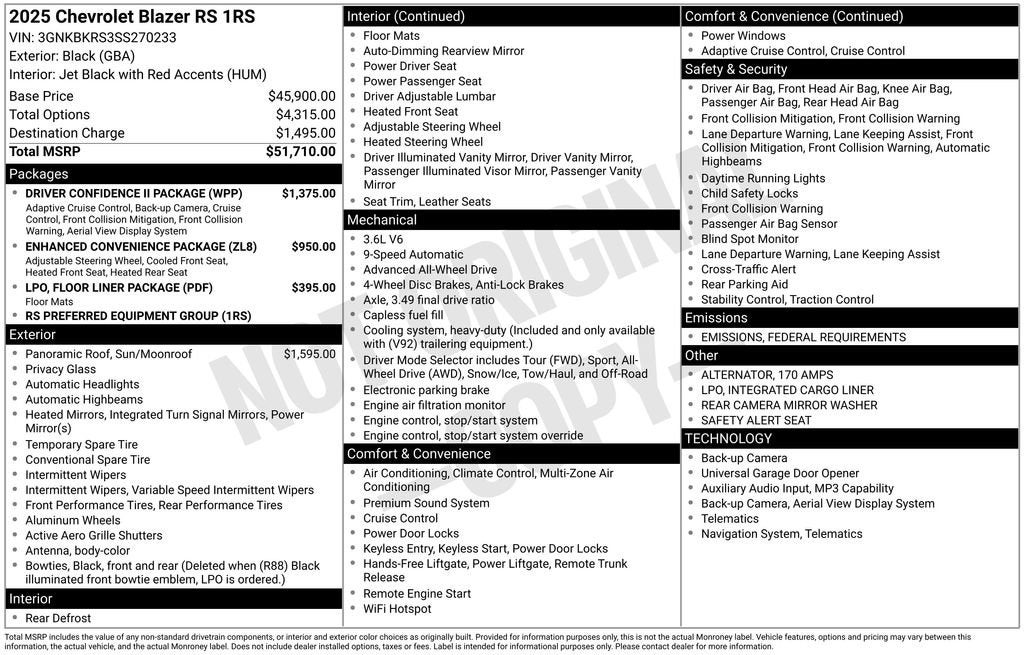 2025 Chevrolet Blazer RS