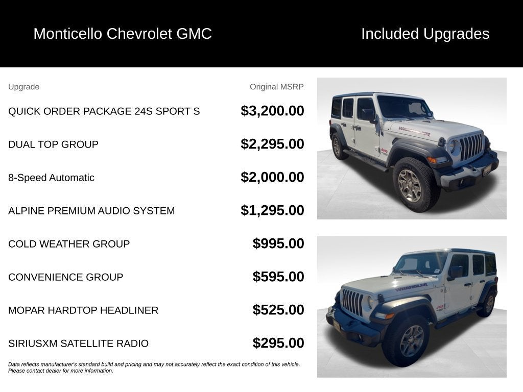 2018 Jeep Wrangler Unlimited Sport S 4x4