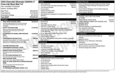 2026 Chevrolet Silverado 2500 HD LT