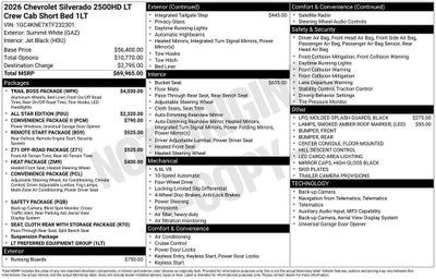 2026 Chevrolet Silverado 2500 HD LT