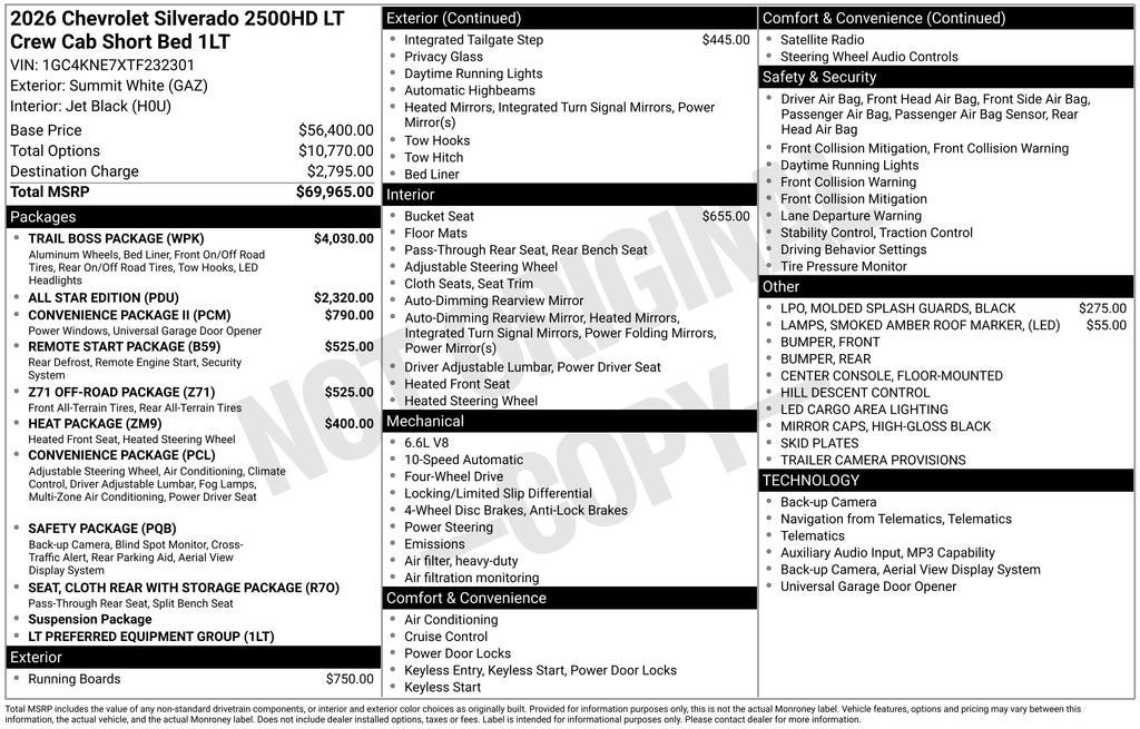 2026 Chevrolet Silverado 2500 HD LT