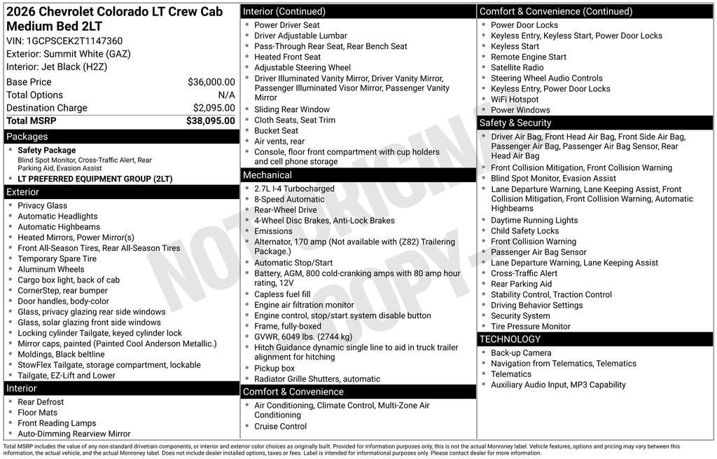 2026 Chevrolet Colorado LT