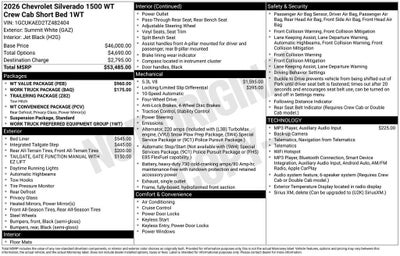 2026 Chevrolet Silverado 1500 WT