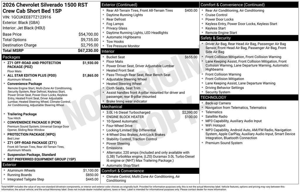 2026 Chevrolet Silverado 1500 RST