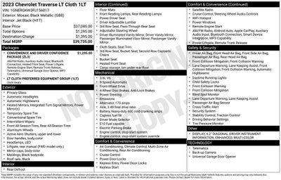 2023 Chevrolet Traverse LT Cloth