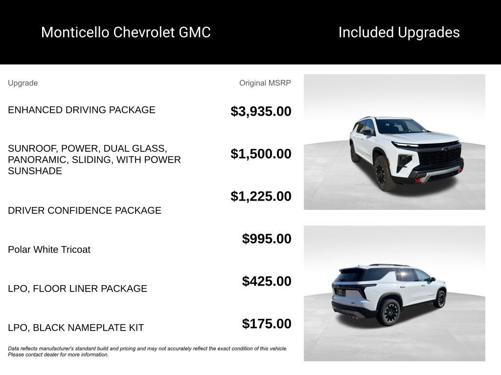 2026 Chevrolet Traverse Z71
