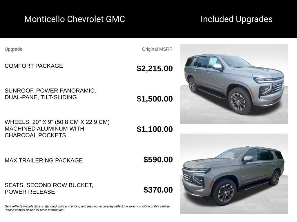 2026 Chevrolet Tahoe LT