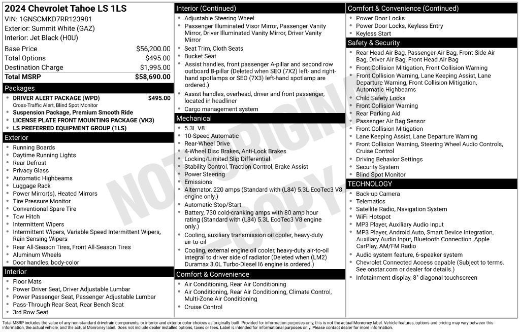 2024 Chevrolet Tahoe LS