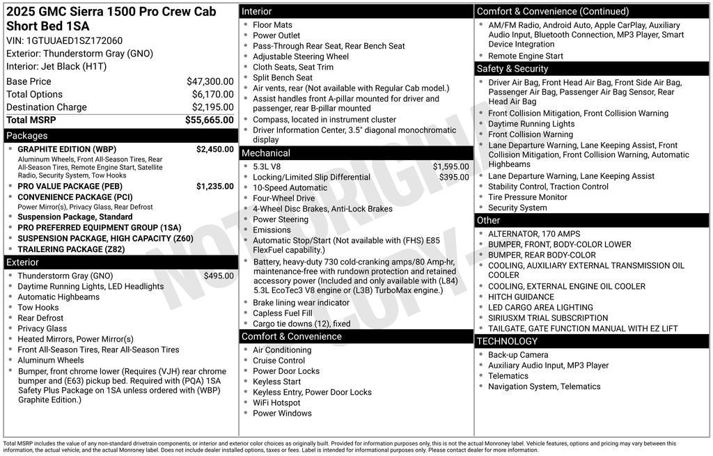 2025 GMC Sierra 1500 Pro