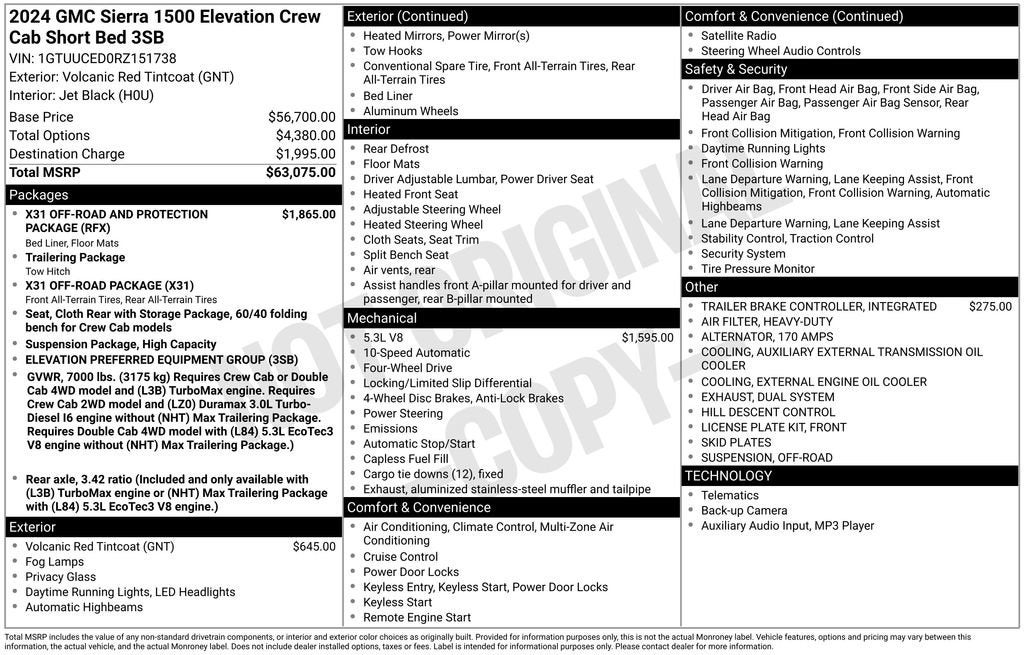 2024 GMC Sierra 1500 Elevation