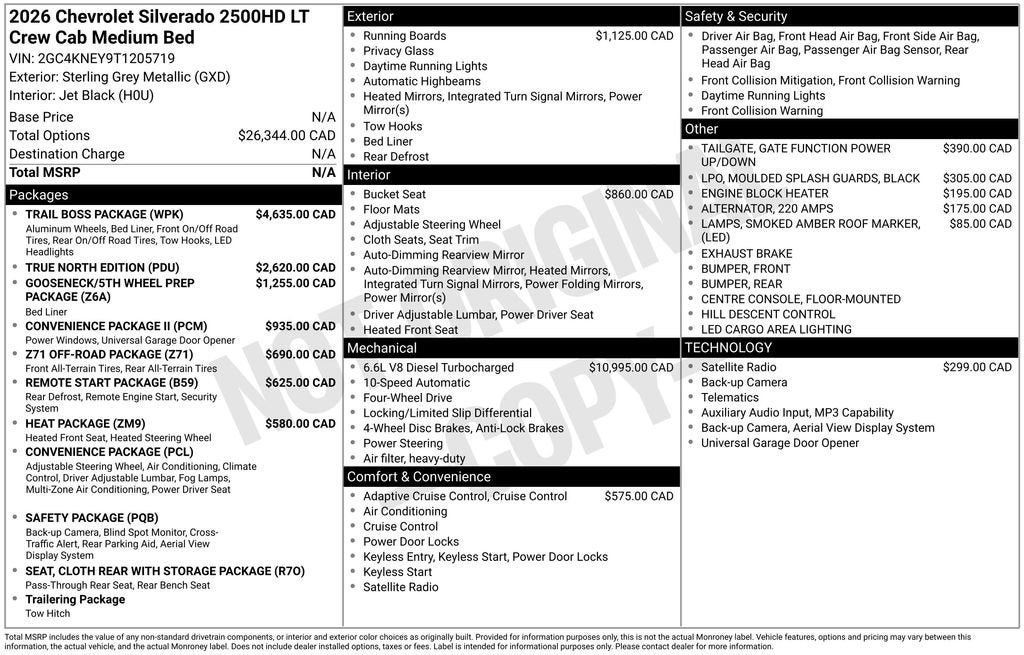 2026 Chevrolet Silverado 2500 HD LT