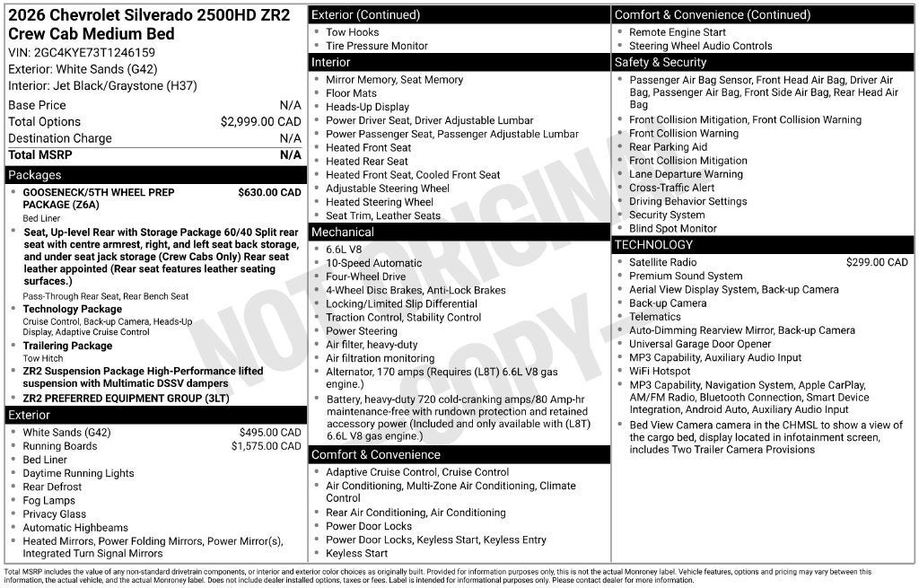 2026 Chevrolet Silverado 2500HD