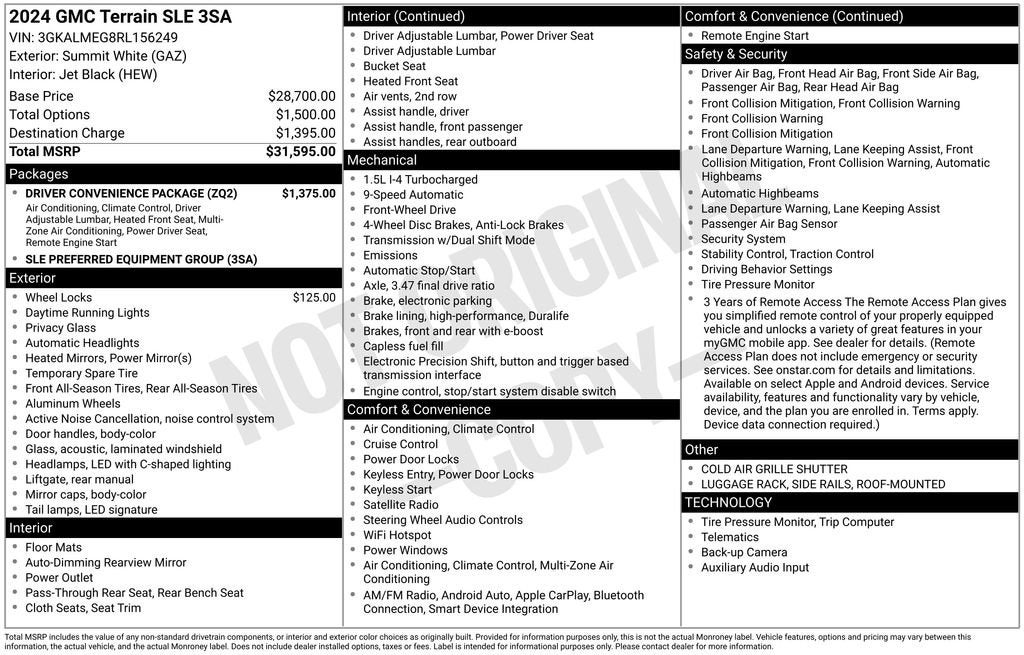2024 GMC Terrain SLE