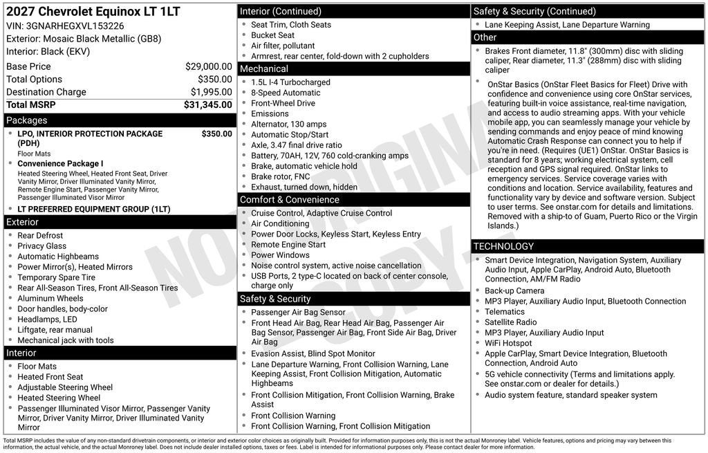 2027 Chevrolet Equinox LT