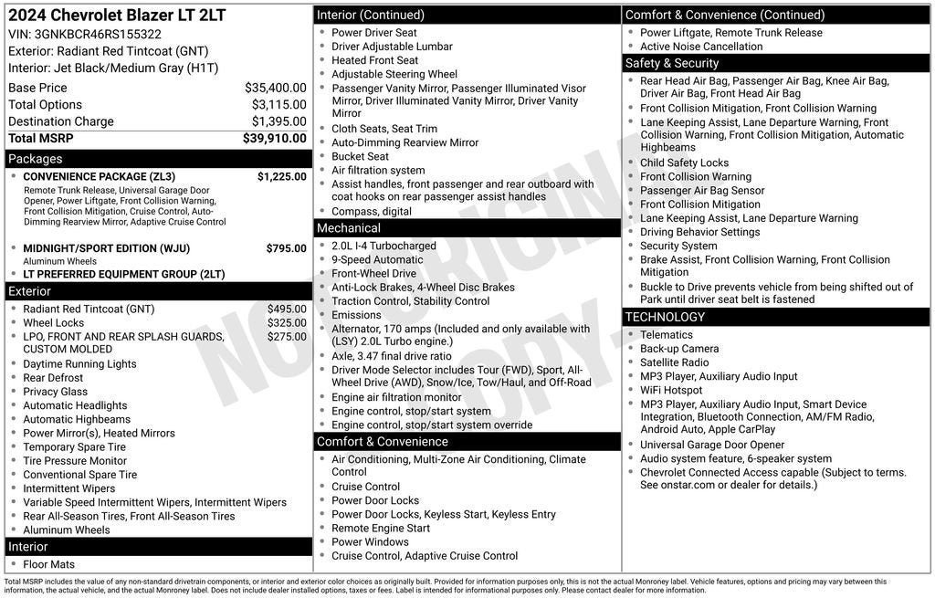 2024 Chevrolet Blazer 2LT